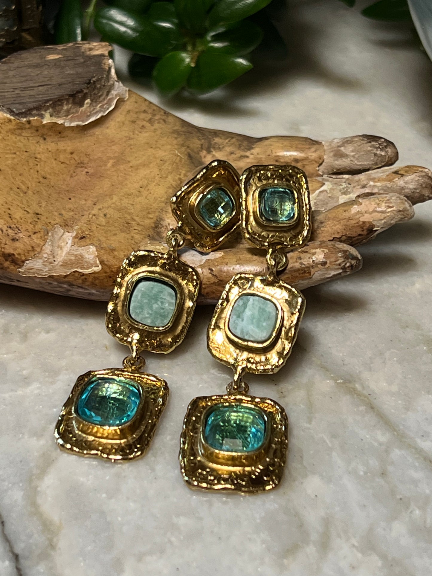 Artifact Earring in Amazonite