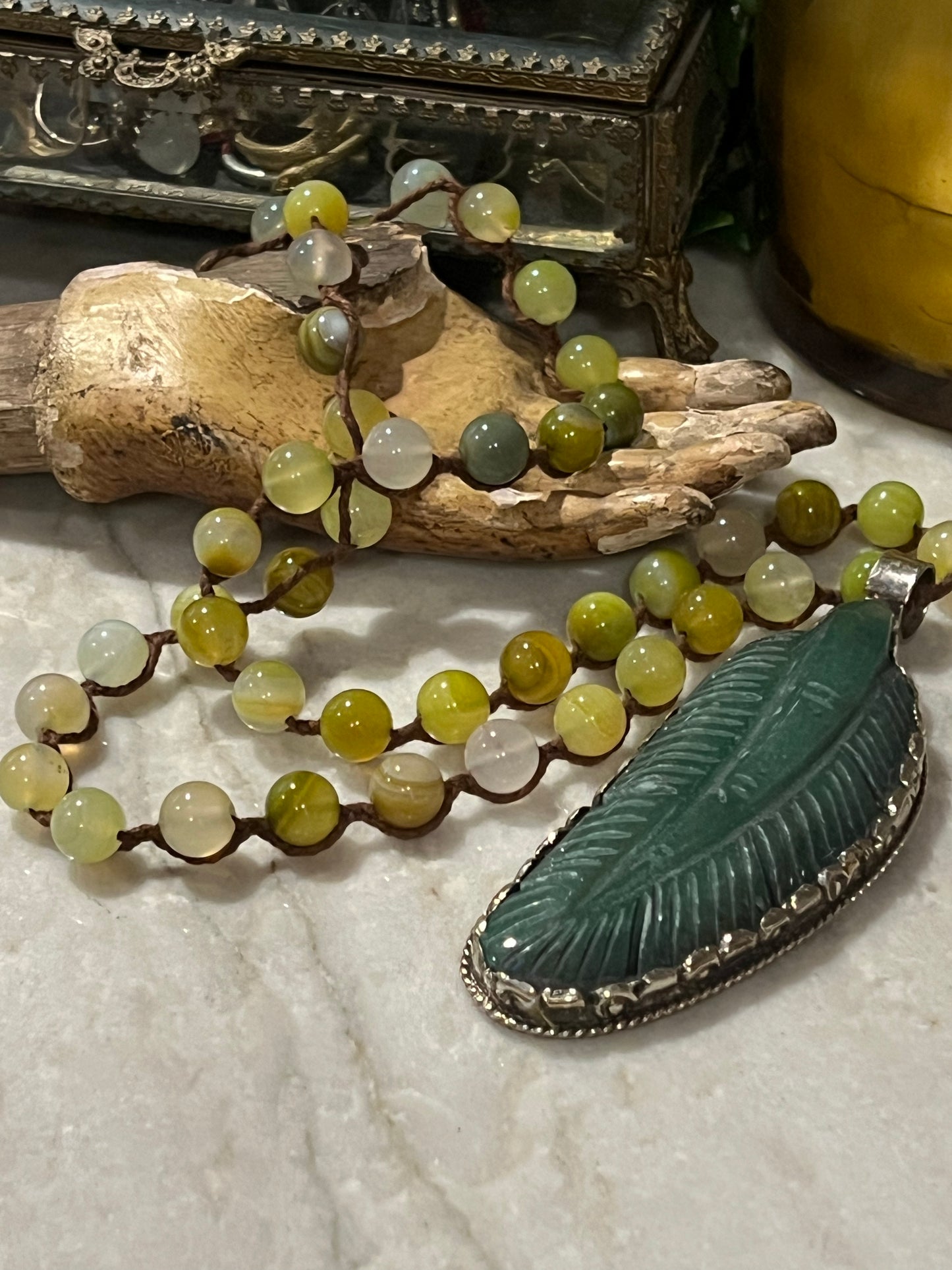Green Feather 1682 Necklace
