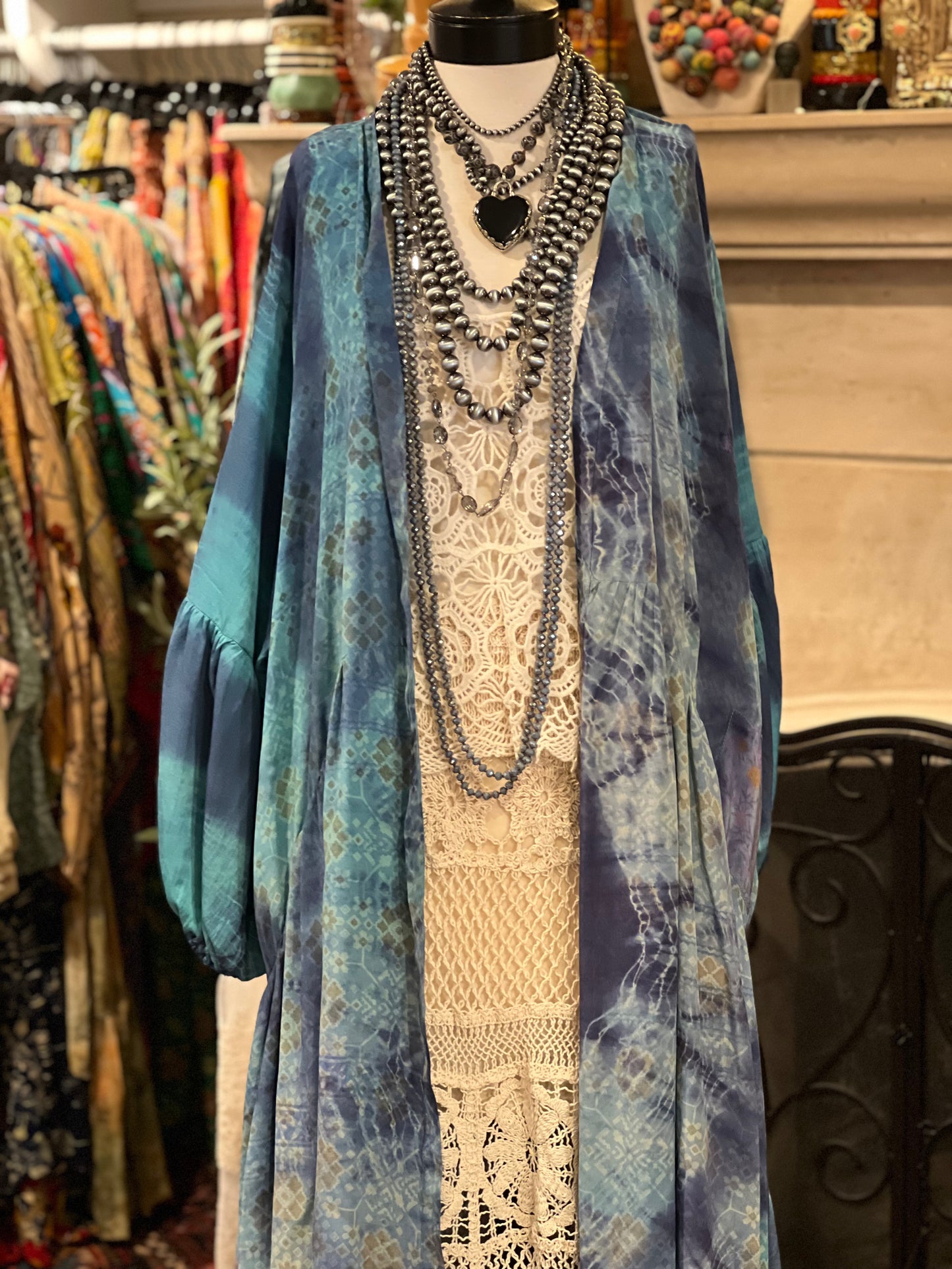 Evermore Duster in Blue Heaven