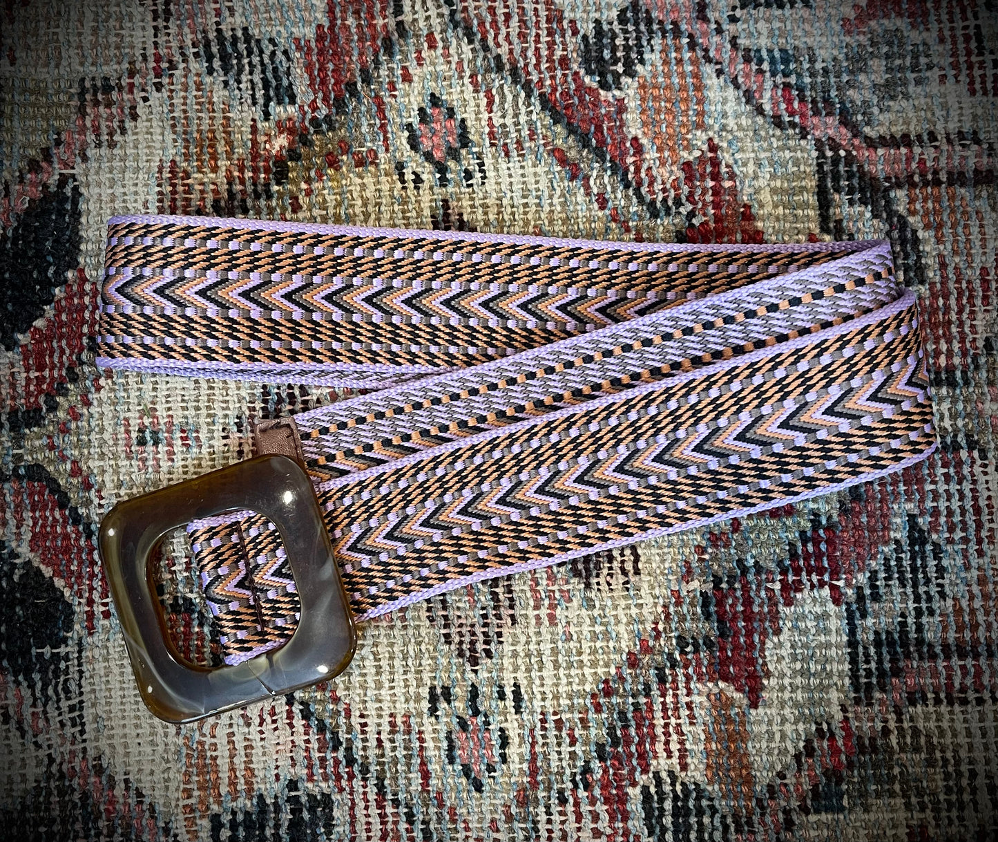 Autumn Lavender Chevron Belt