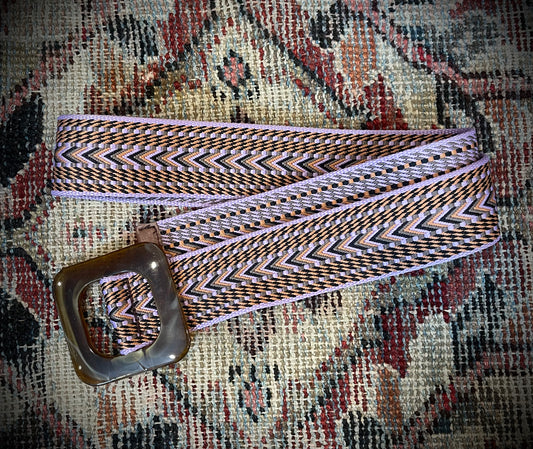 Autumn Lavender Chevron Belt