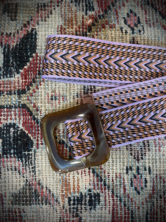 Autumn Lavender Chevron Belt