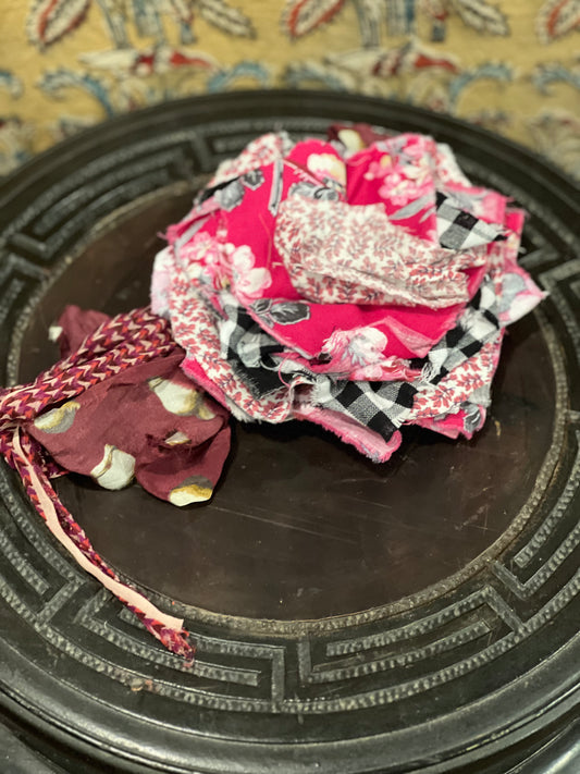 Tattered Rose in Pink Check