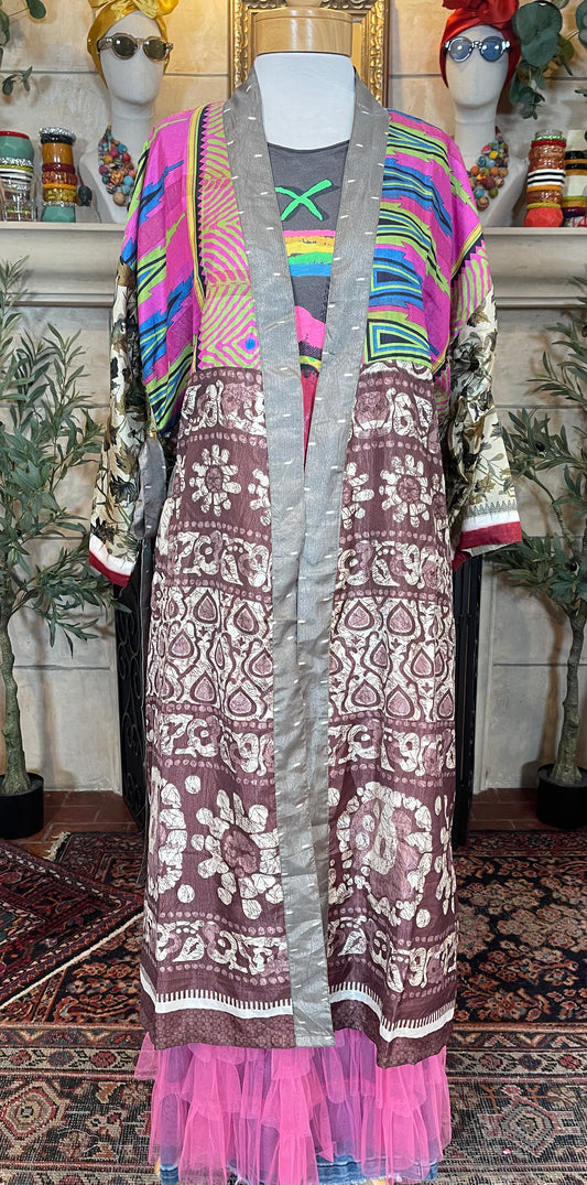 Silky Duster in Pink Tribe