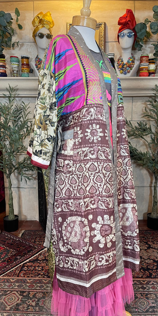 Silky Duster in Pink Tribe