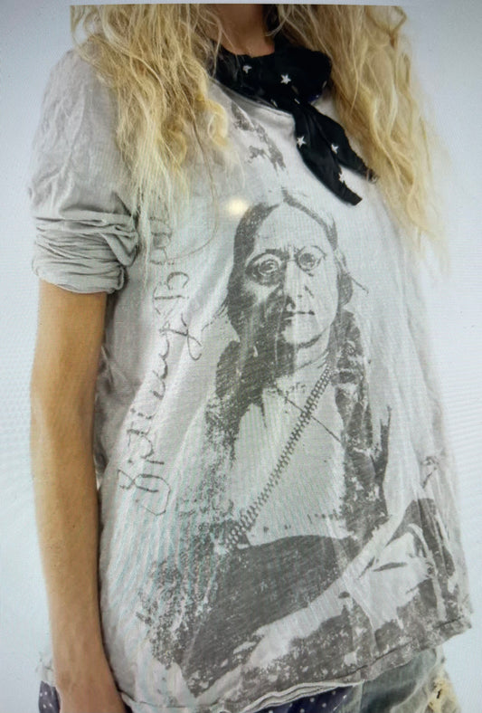 Cotton Jersey Sitting Bull Dylan T by Magnolia Pearl