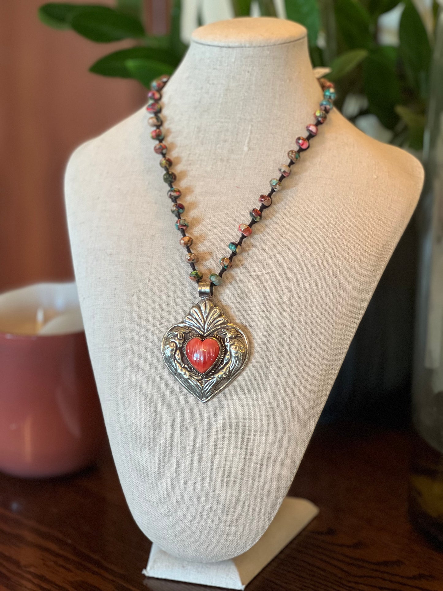 Heart on Trade Beads 1733 – Chateau Bel Age Boutique