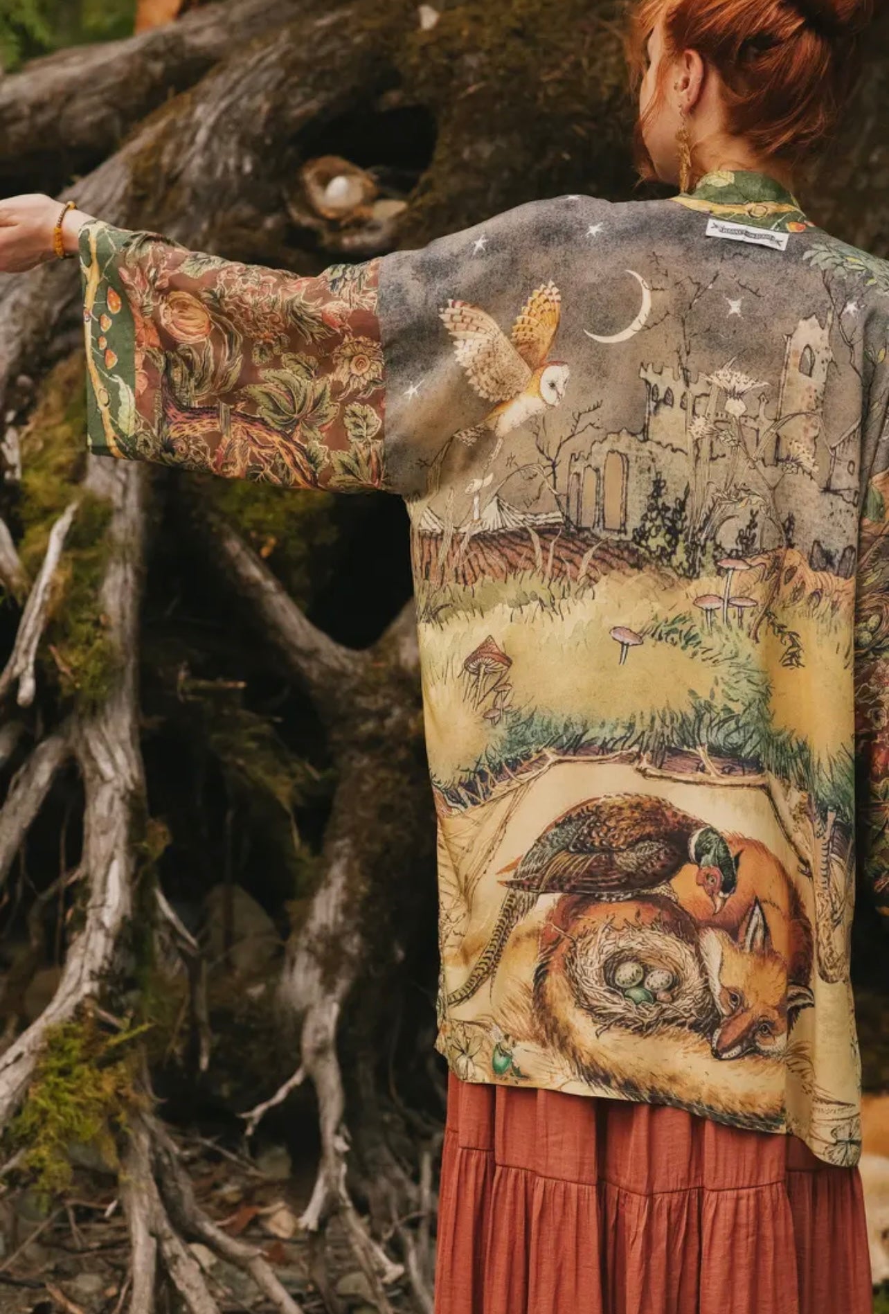 Matinee Duster in Woodland Wisdom