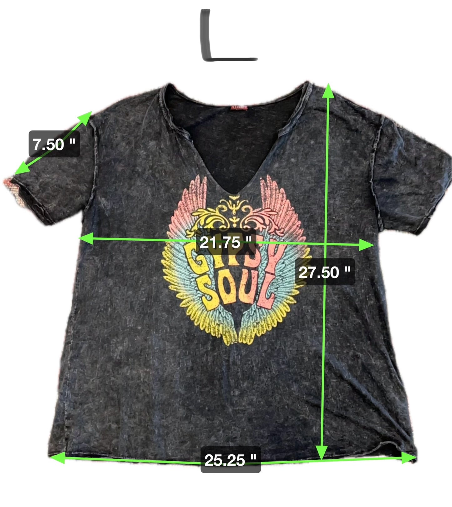 Gypsy Soul T-Shirt Vintage Black