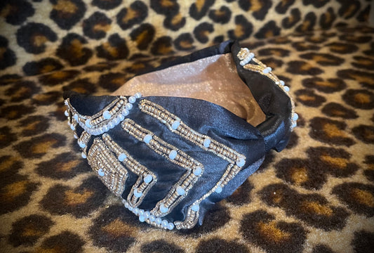 Gatsby Headband in Black