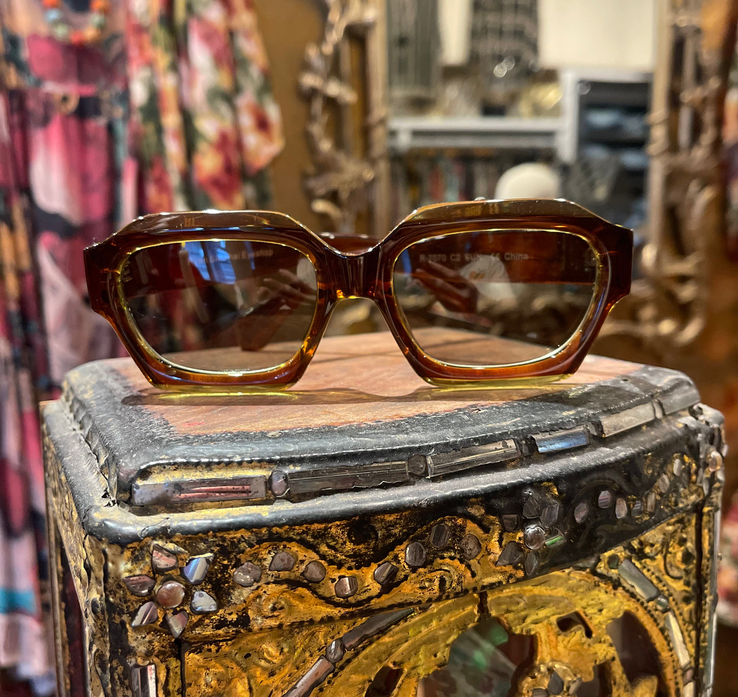 Retro Stripe Sunglasses