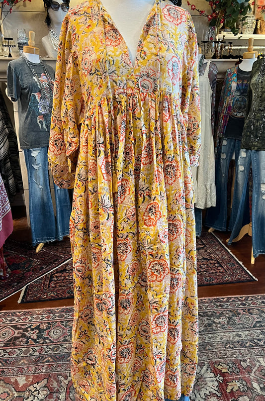 Easy Dress in Sunshine Flower