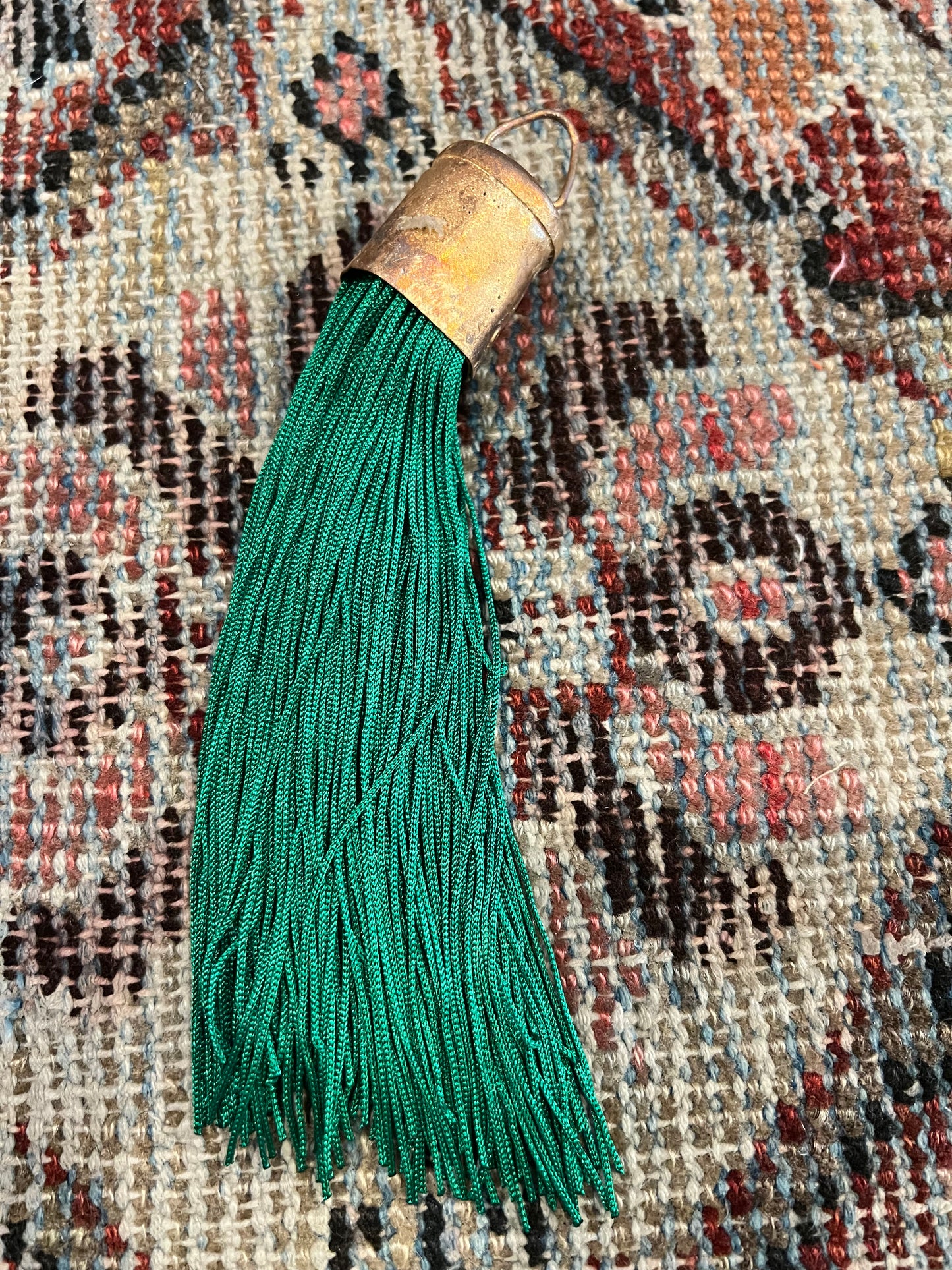 Lunatic Fringe Tassel in Emerald