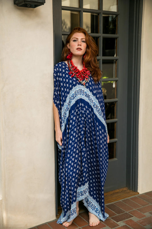 Indigo Caftan by Jennafer Grace