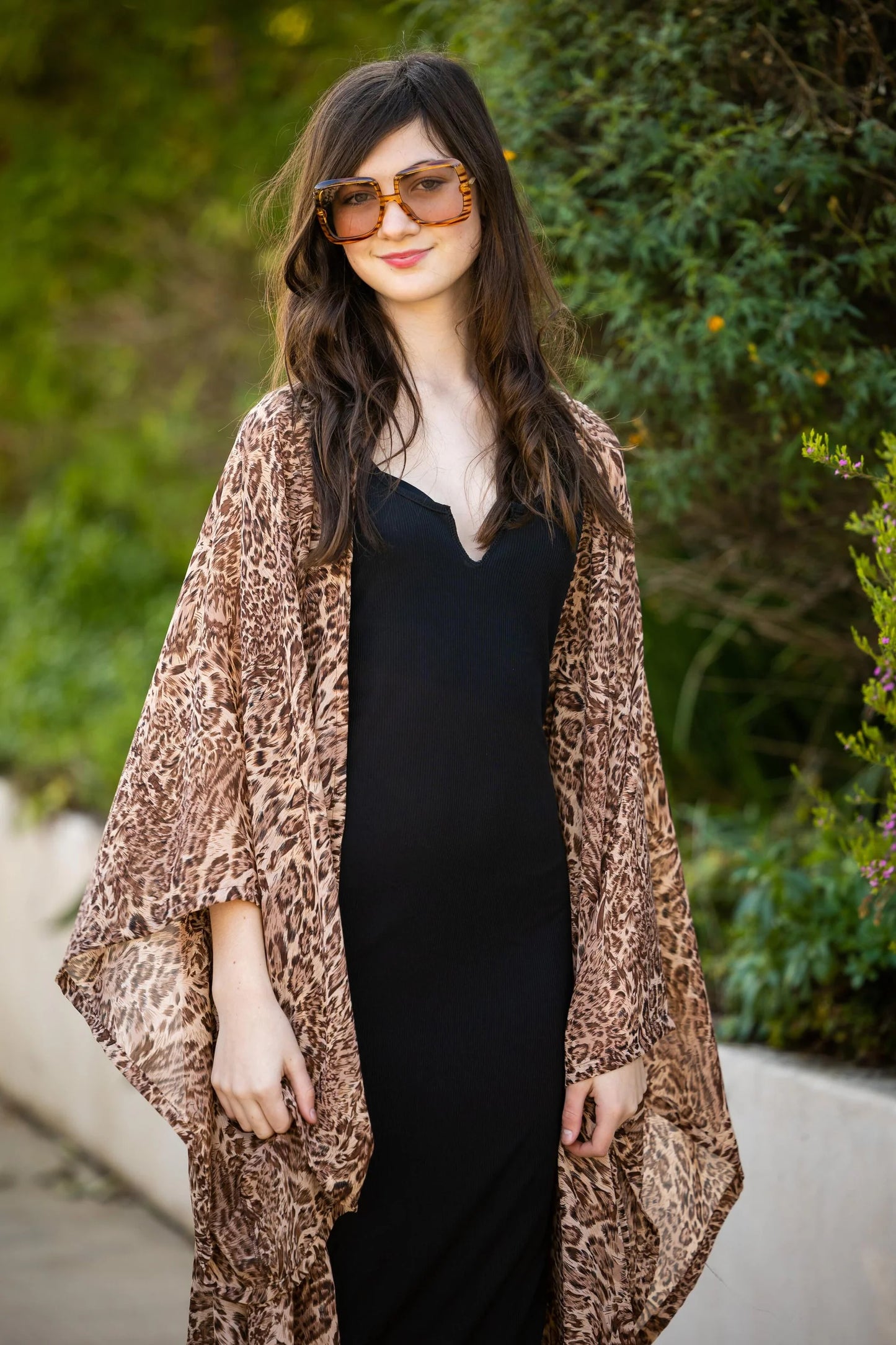 Lena Leopard Kimono by Jennafer Grace