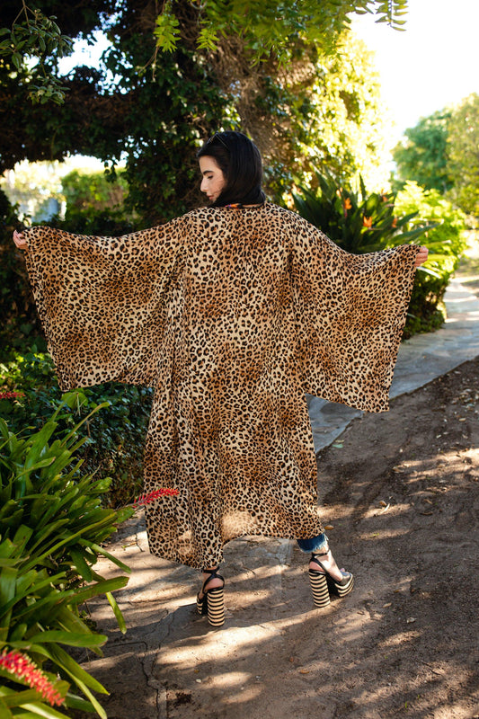 Leon Leopard Kimono by Jennafer Grace