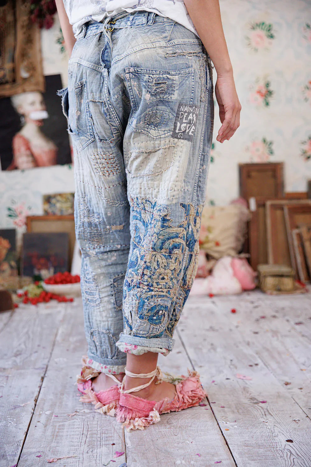 Quilted Eden Miner Denims in Washed Indigo 780