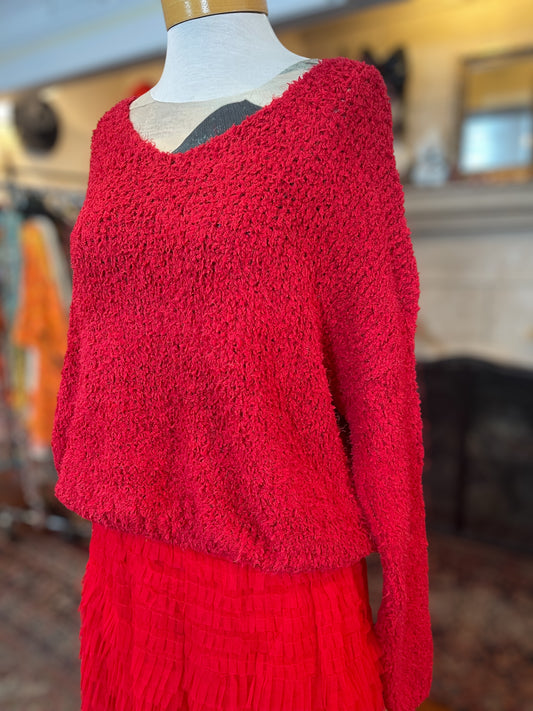 Cozy Red Sweater