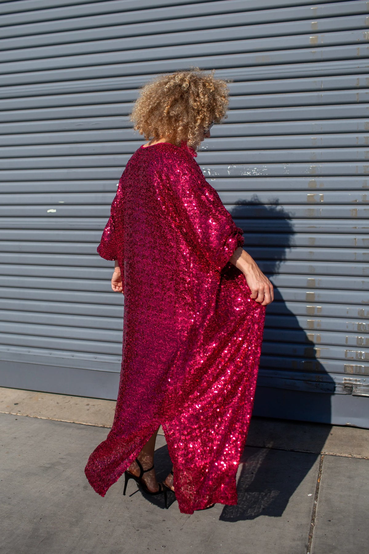 Rouge Eternal Sequin Cocoon Jacket by JGrace – Chateau Bel Age Boutique
