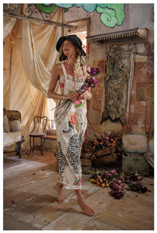 Birch Floral Love Overalls 176 Moon by Magnolia Pearl