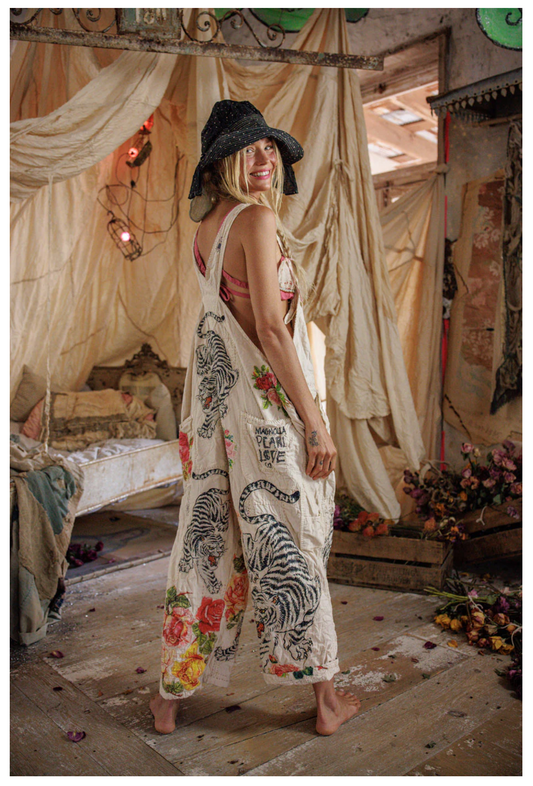 Birch Floral Love Overalls 176 Moon by Magnolia Pearl
