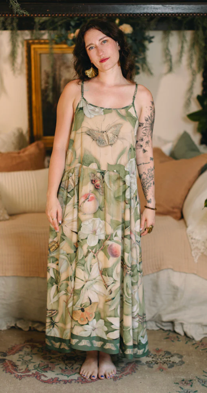 Fleur De Soleil Maxi Slip Dress