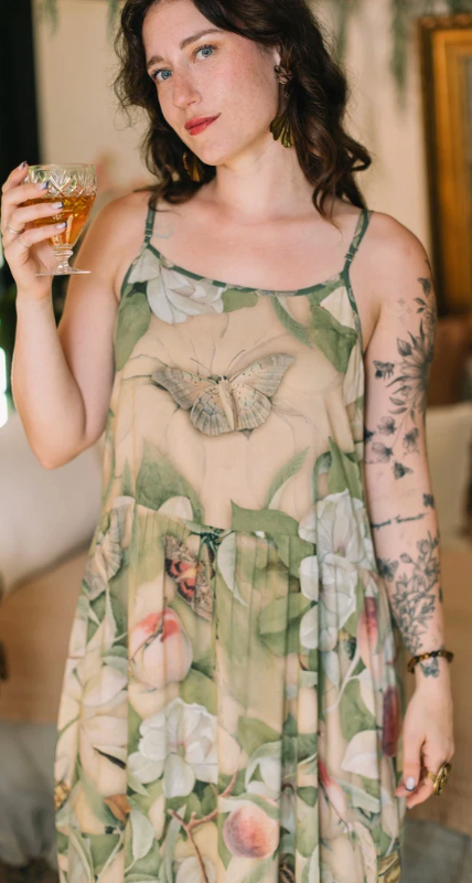 Fleur De Soleil Maxi Slip Dress