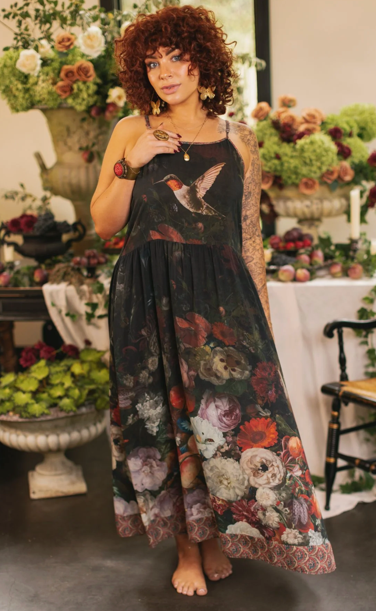 Flight of Fancy Slip Dress