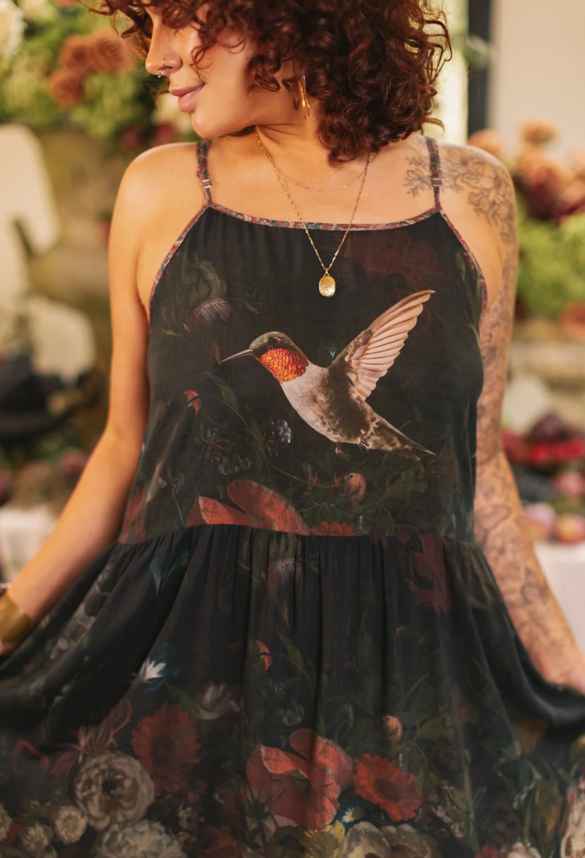 Flight of Fancy Slip Dress