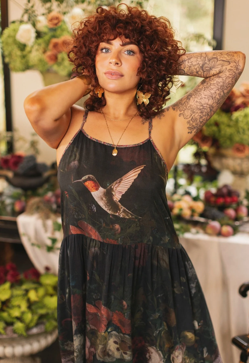 Flight of Fancy Slip Dress