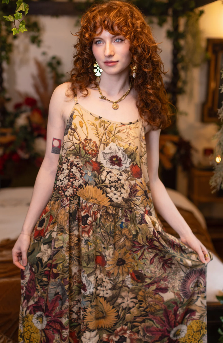 Golden Hour Bohéme Slip Dress