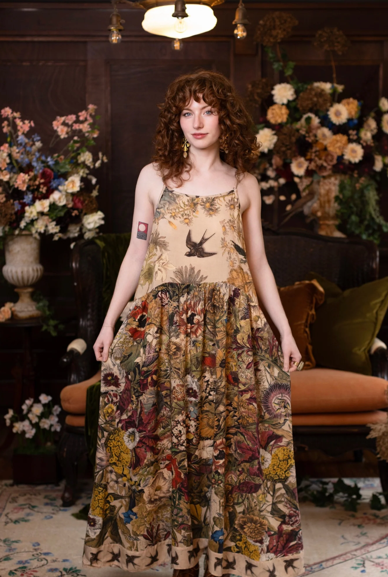 Golden Hour Bohéme Slip Dress
