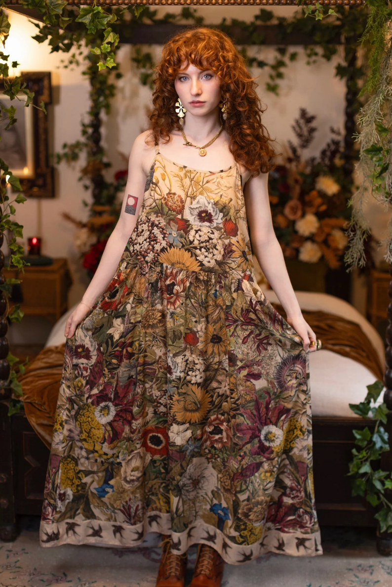 Golden Hour Bohéme Slip Dress
