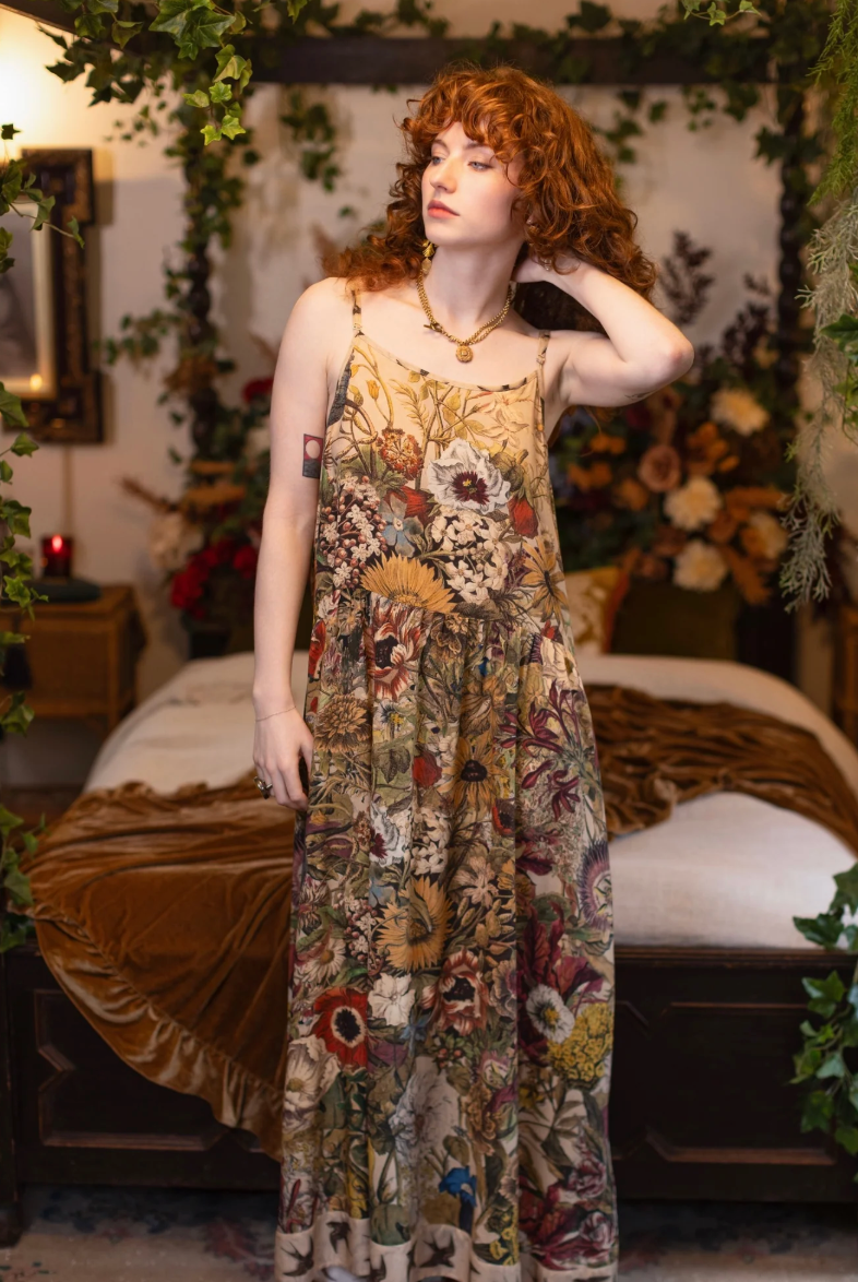 Golden Hour Bohéme Slip Dress
