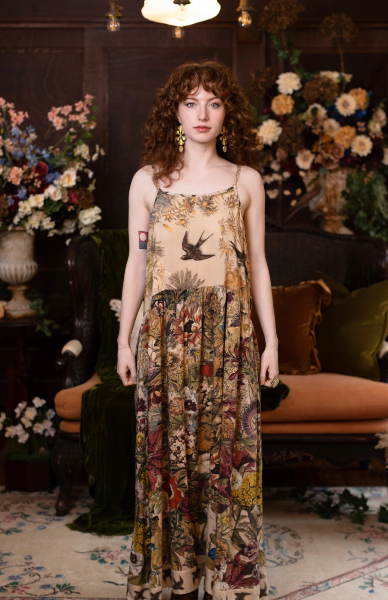 Golden Hour Bohéme Slip Dress