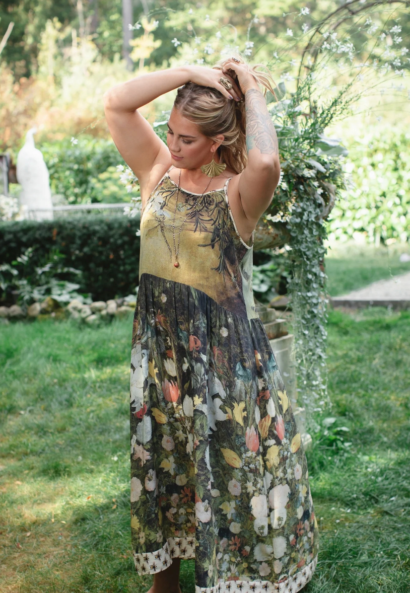I Dream in Flowers Boheme Slip Dress – Chateau Bel Age Boutique (view 4)