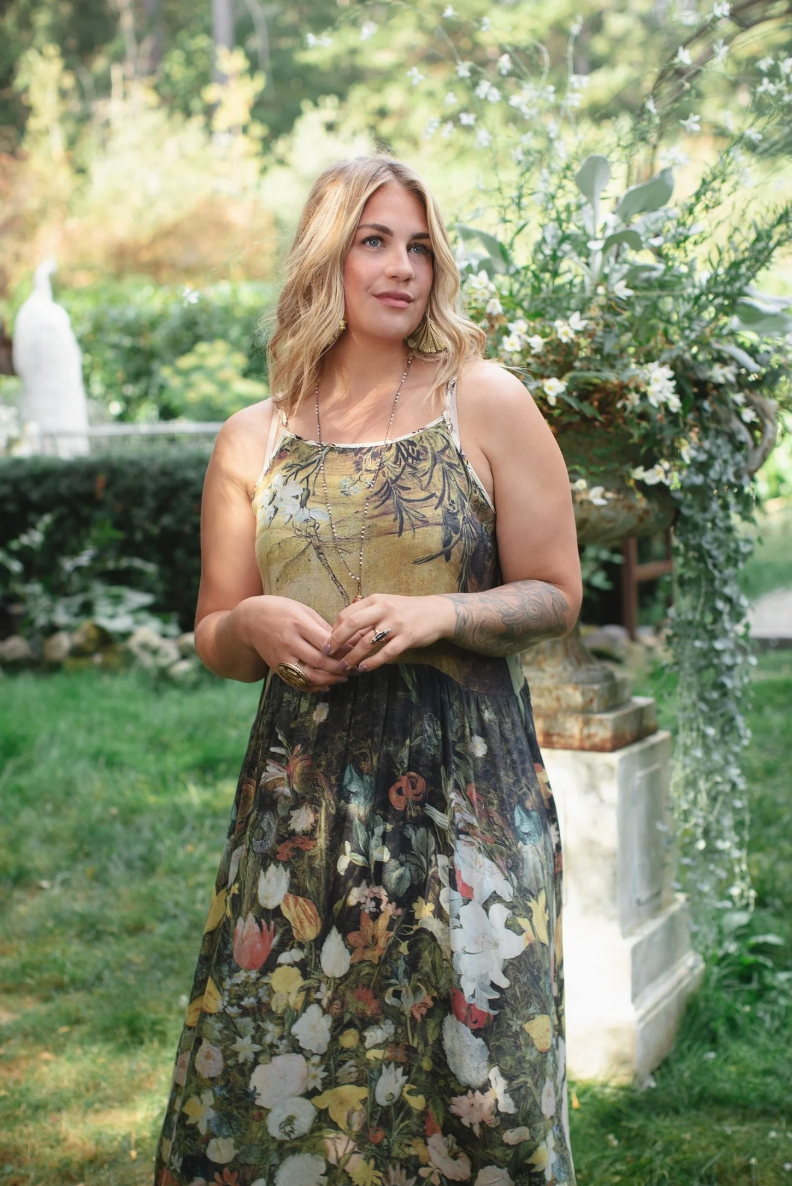 I Dream in Flowers Boheme Slip Dress – Chateau Bel Age Boutique (view 5)
