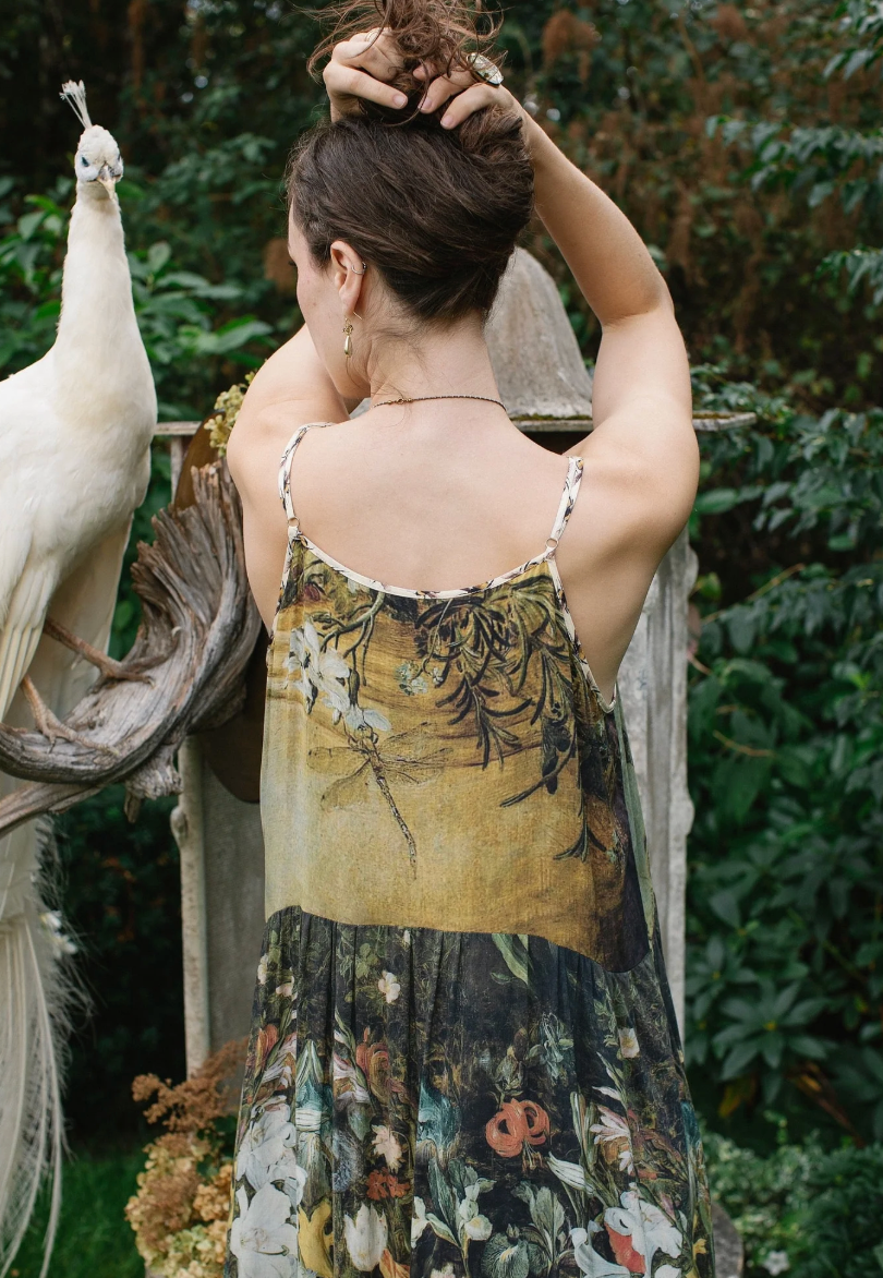 I Dream in Flowers Boheme Slip Dress – Chateau Bel Age Boutique (view 6)