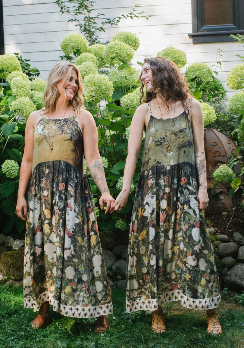 I Dream in Flowers Boheme Slip Dress – Chateau Bel Age Boutique (view 3)