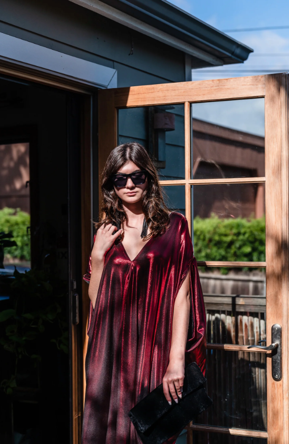 Electric Cherry Caftan Kaftan Dress by JGrace – Chateau Bel Age Boutique