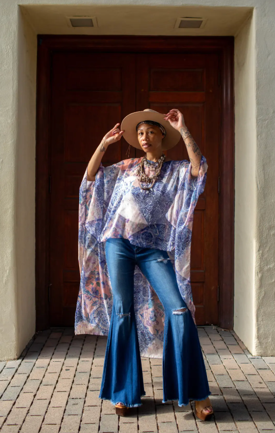 Misty Dawn Float Scarf Top