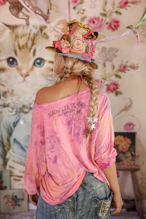 Floral Robin Viggo T in HodgePodge Top 2364 by MPearl