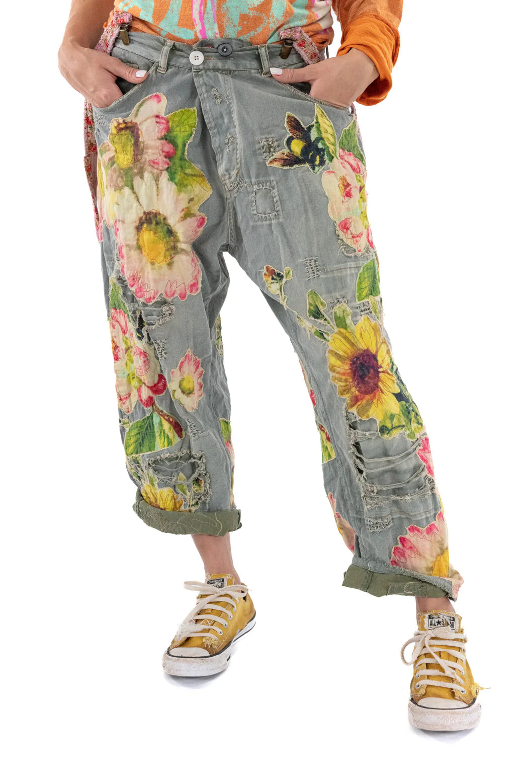 Miner Pants with Sunflower