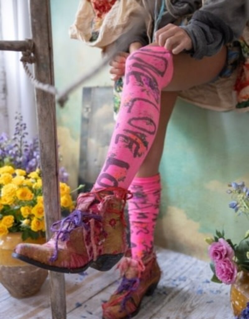 Floral Love Amor Over The Knee Socks in Viva Fiesta by MP