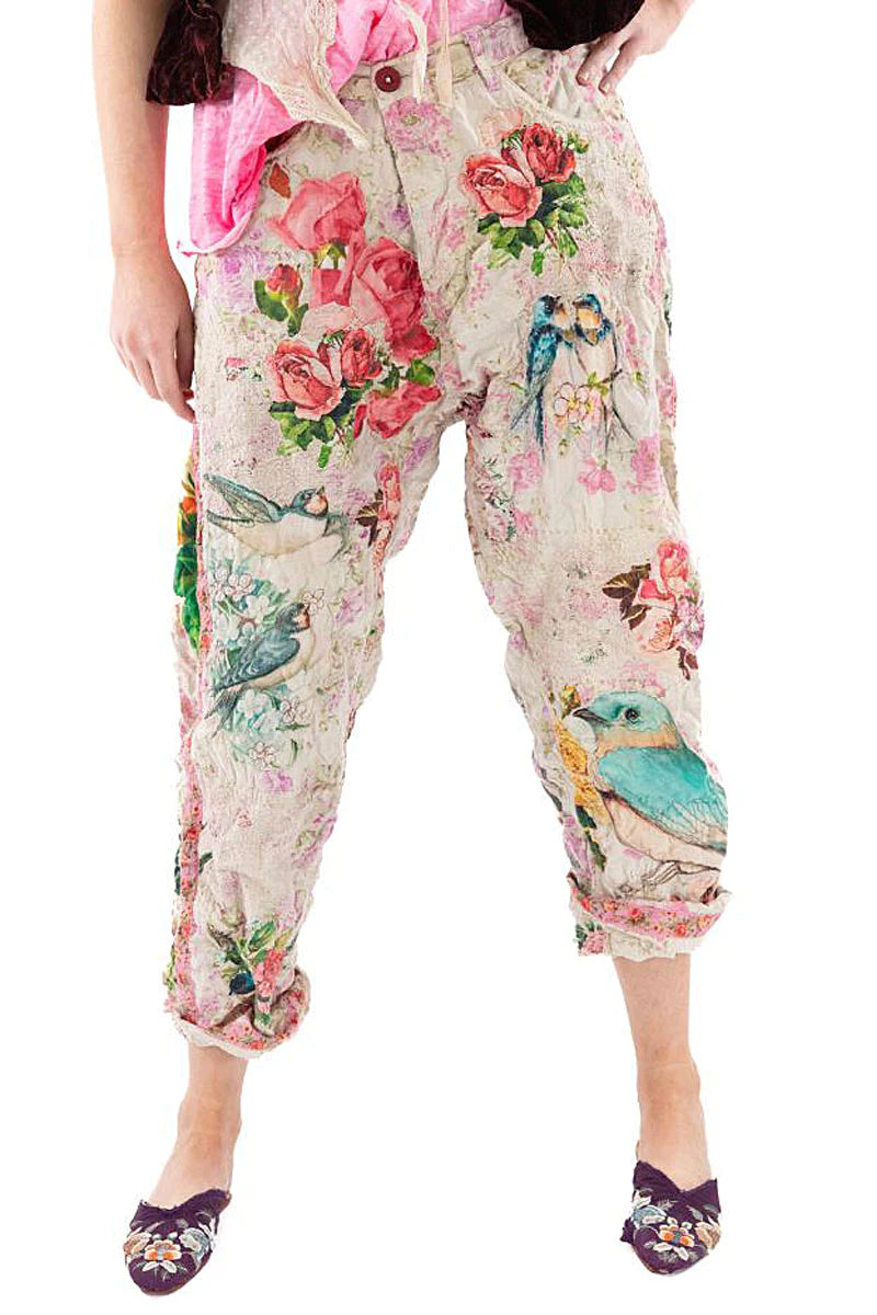 European Cotton Floral MP Love Co. Miner's Pants by Magnolia Pearl