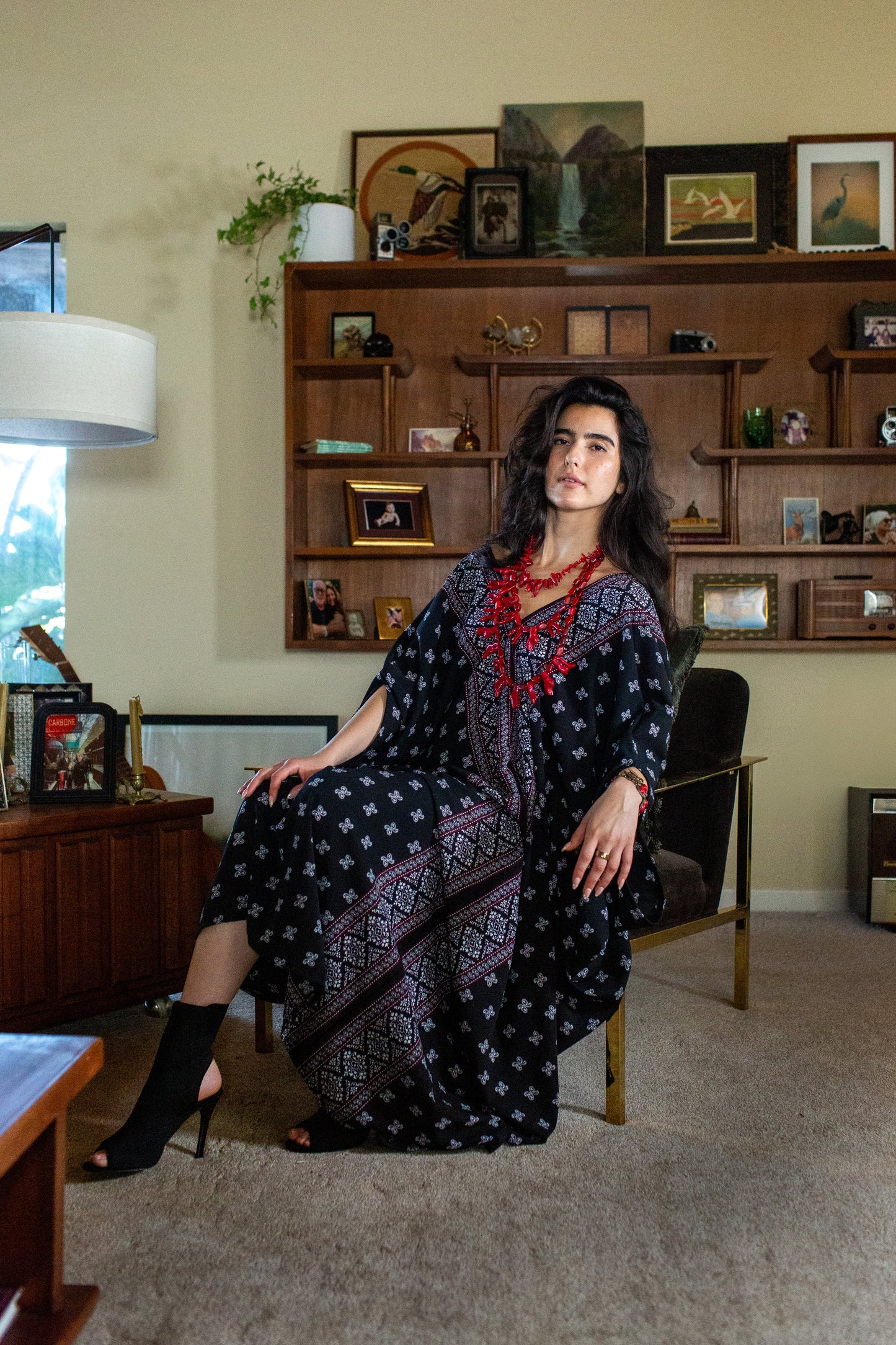 Pauline Paisley Border Caftan by JGrace
