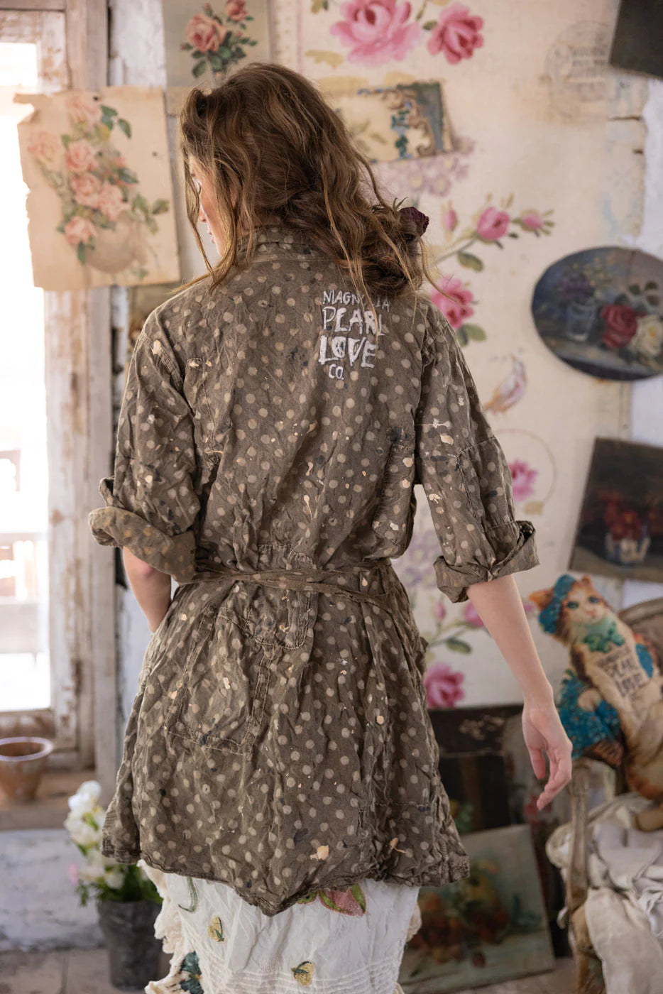 Marguerite Smock Dress in 1381 in Ember Glow by MP
