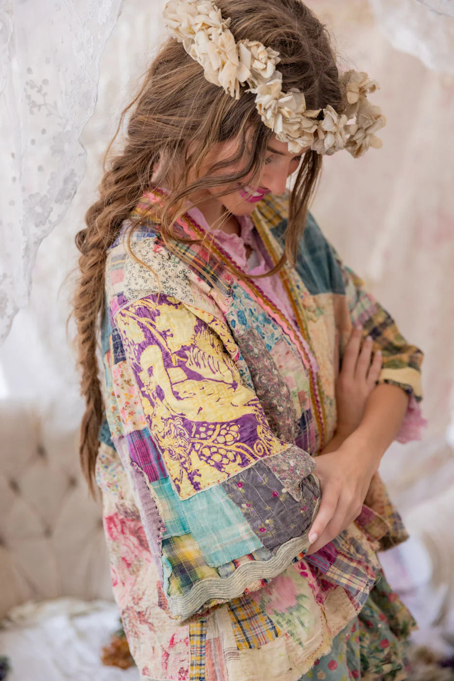 Patchwork Dekker Kimono in Madras Calico by MP