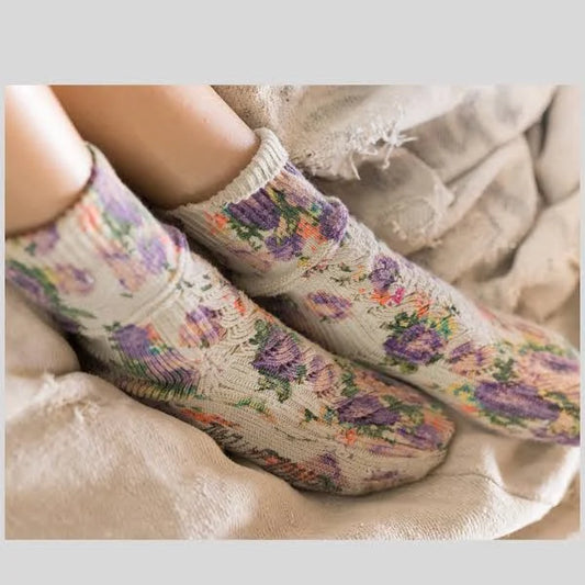 Floral Lil Dipper Socks in Solene by Magnolia Pearl