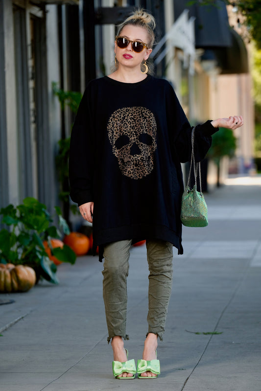 Leopard Skull Sweatshirt